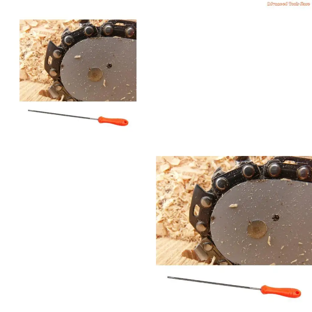 Efficient Chainsaw Sharpening File Featuring Nonslip Ergonomic Handle Carbon Steel In 4.0mm 4.8mm 5.5mm Size W91B