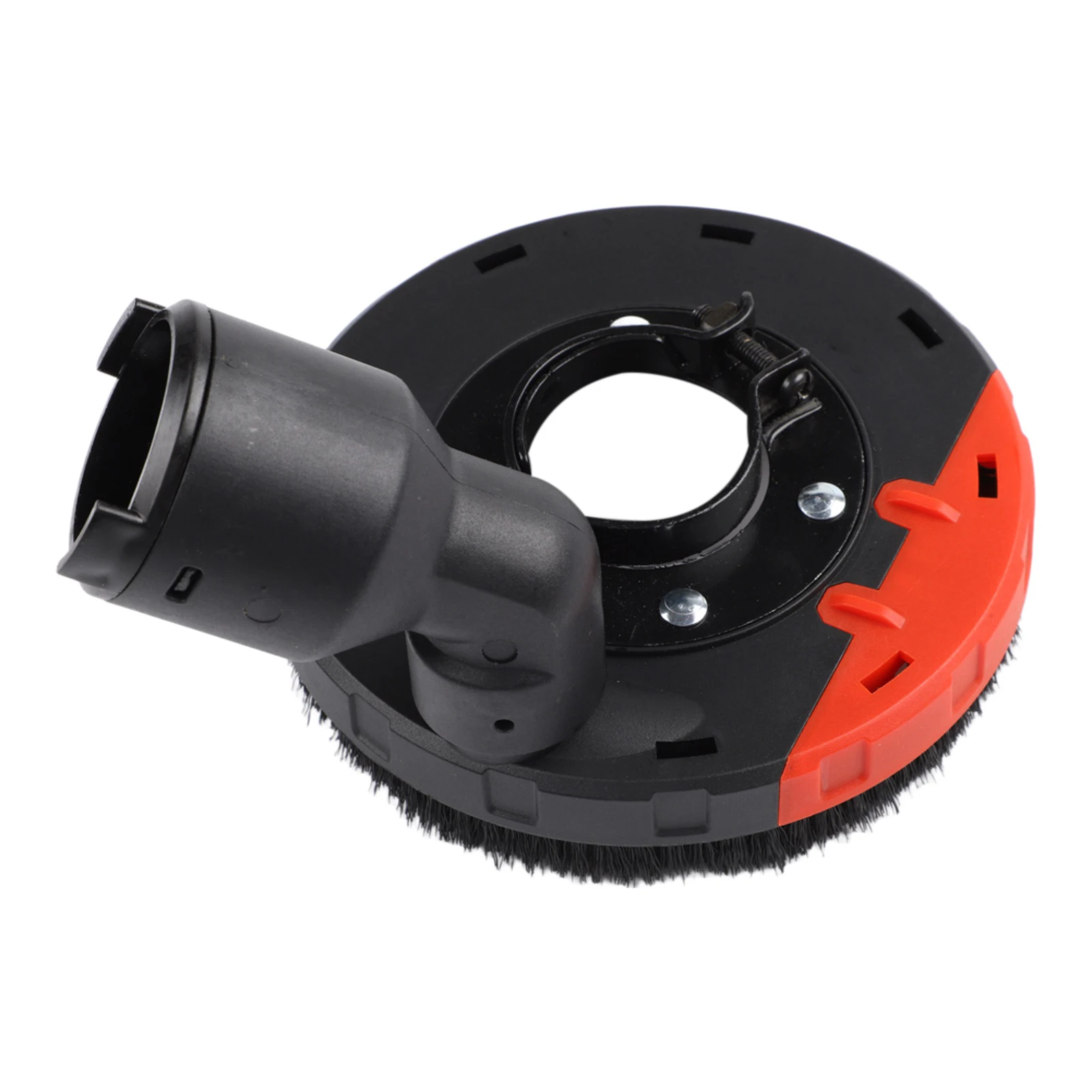 Black Red Angle Grinder Dust Cover Shroud For Type 100 Attachments With Brush Ring For Vacuum Cleaner Woodworking Polishing
