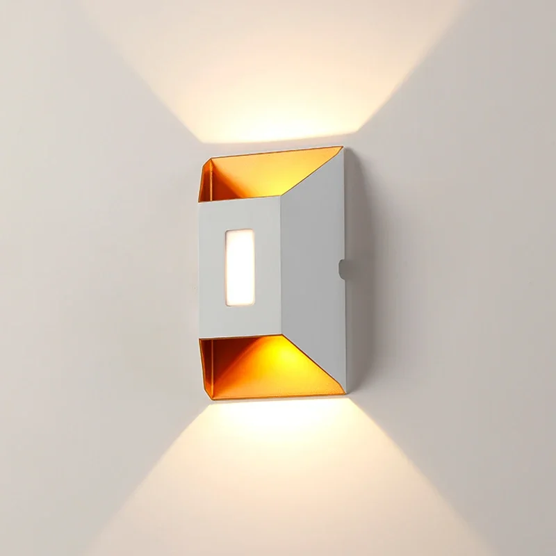 

GEFENSI Modern LED Wall Light Waterproof IP65 Up Down 12W Outdoor Lighting Home Hotel Shop Corridor Porch Sconce Wall Lamps AC 2
