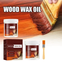 100g Wood Wax Oil Furniture Polish Oil Anti-Corrosion Wood Wax Oil Furniture Polishing Oil Non-Toxic Wooden Floor Maintenance