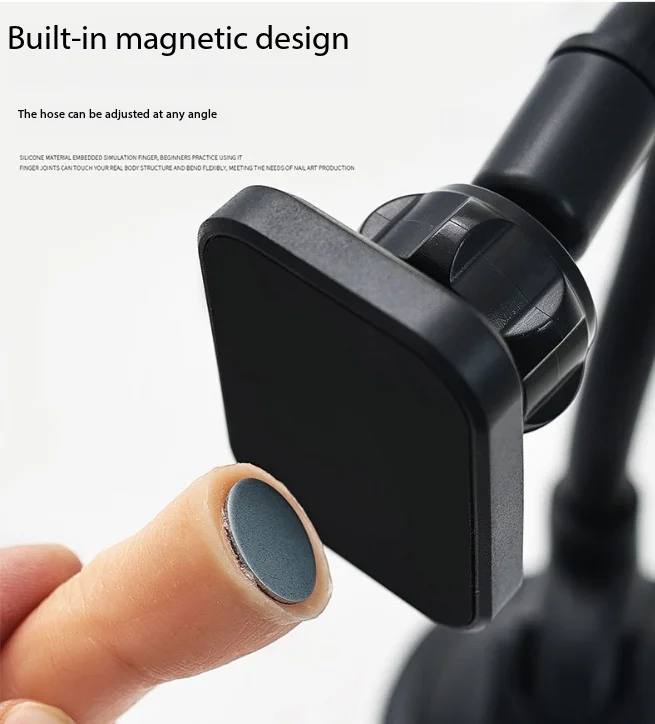 Nail practice hand mold holder magnetic finger full silicone beginner practice tool