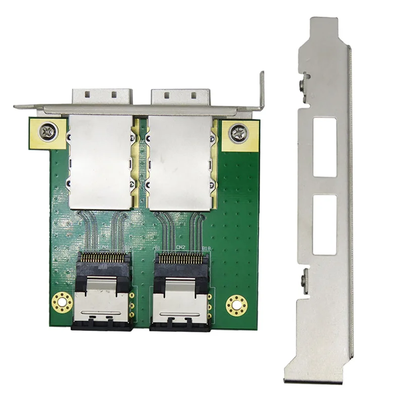 Tarjeta adaptadora PCI SAS de puertos duales Mini SAS interna SFF-8087 a HD externa SFF-8088 Sas26P