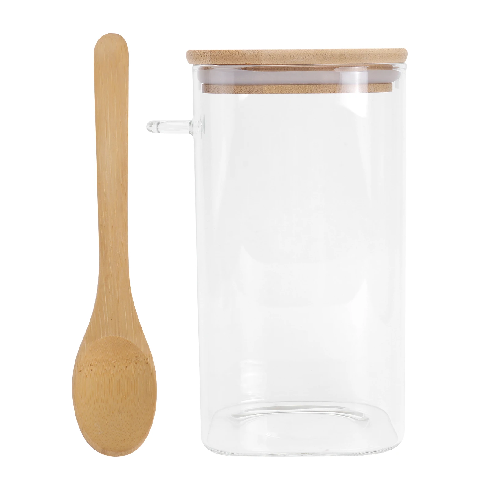 

1 set 1 Set Coffee Bean Food Storage Spoon Sealing Container Kitchen Pantry Glass Storage Food Jar Multipurpose Glass Jar