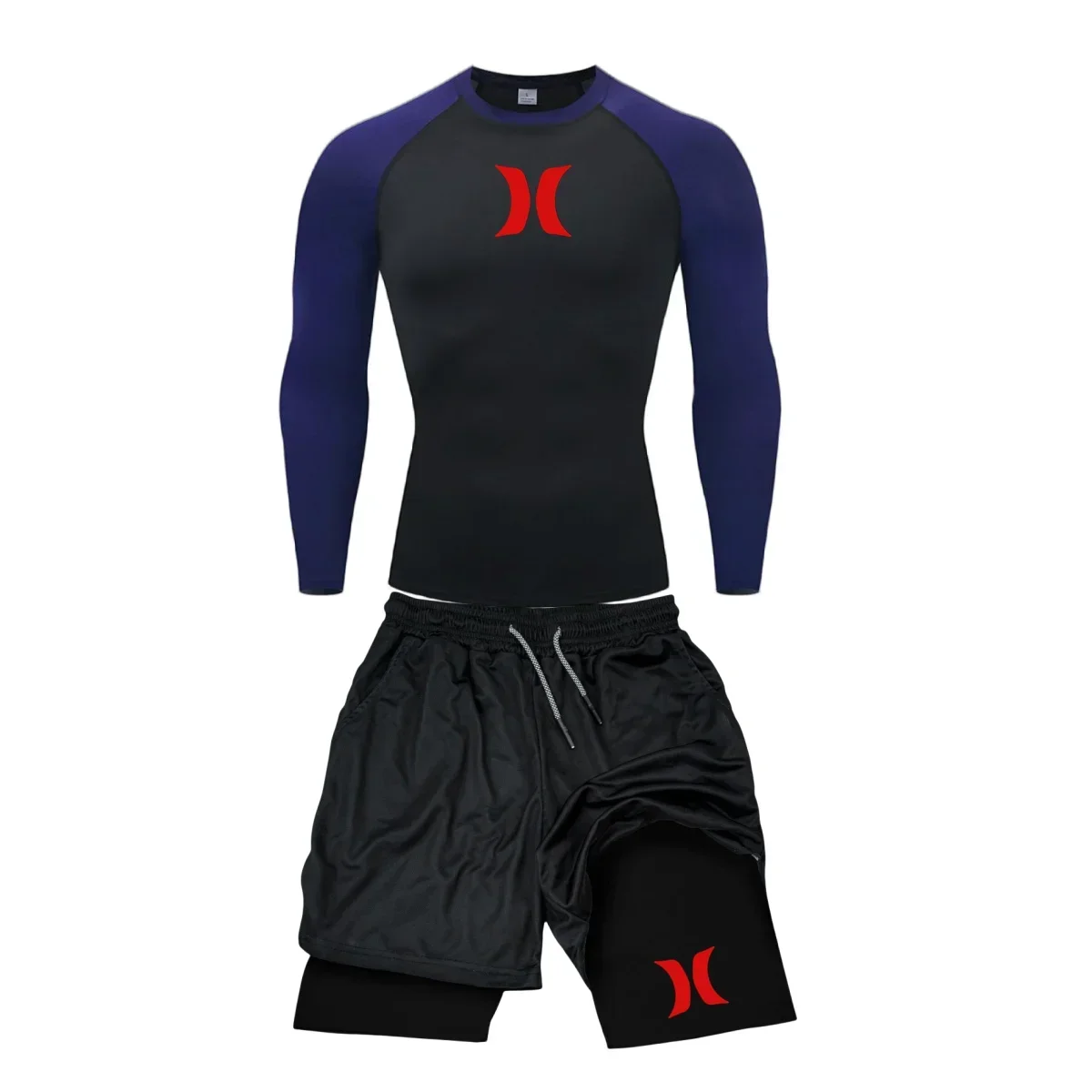 Men's Compression Running Suits Gym Tights Training Sportswear Workout Jogging Sports Set Men MMA Rashguard Tracksuit Clothes view 4