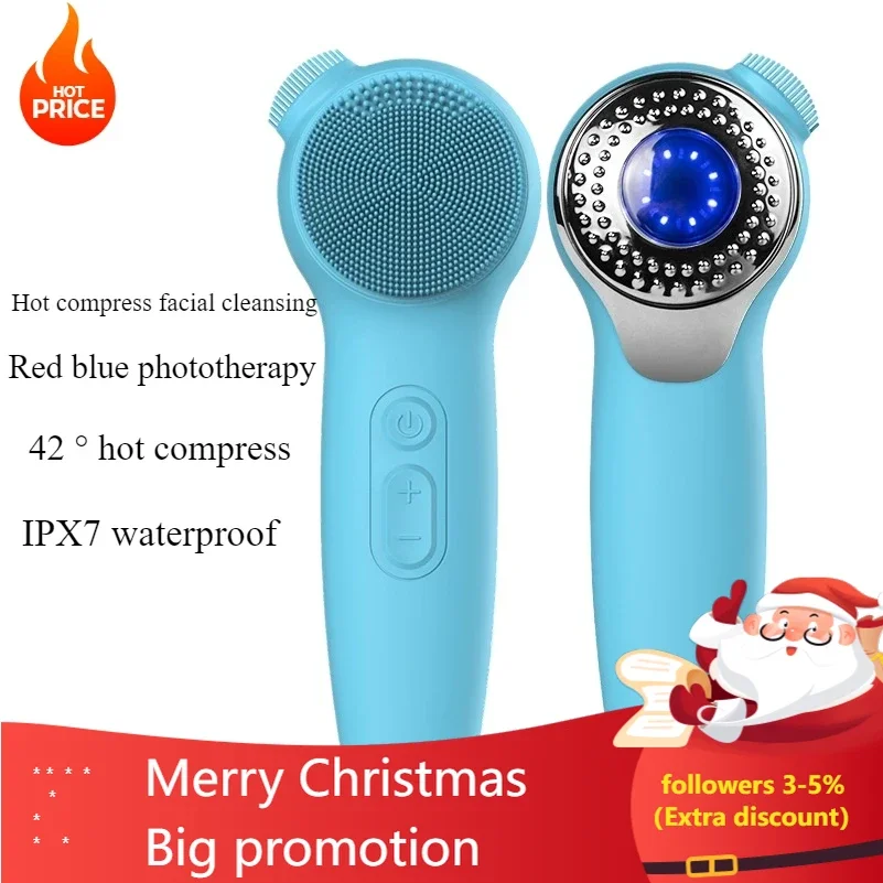 Facial Cleanser Ultrasonic Silicone Cleansing Device Electric Waterproof Washing Brush Introduction Device Pore Cleaner Foreo