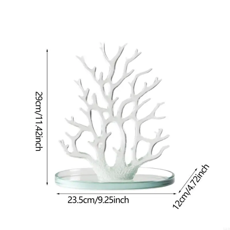 

Multi Level Jewelry Tree Plastic Display Holder For Home Store Decoration Compact Design Easy Assembly Space Saving
