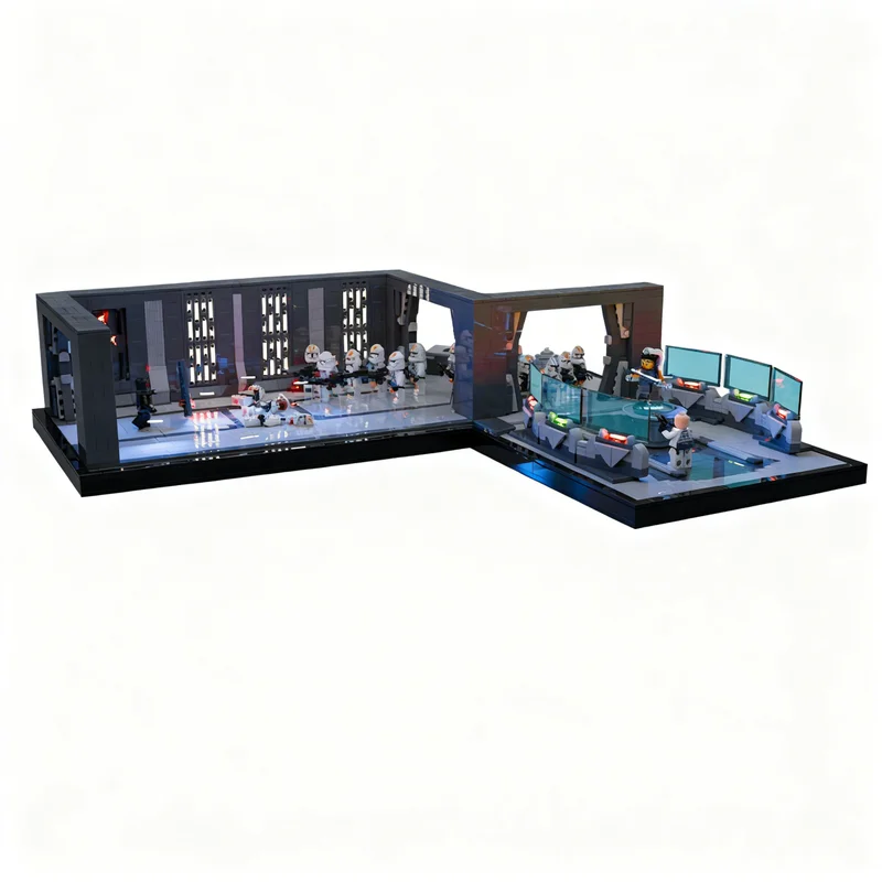 2097pcs MOC Star Battle Survival Aboard The Venator- Right Angle Layout Venator Model Building Blocks Christmas Gift 3D Idea