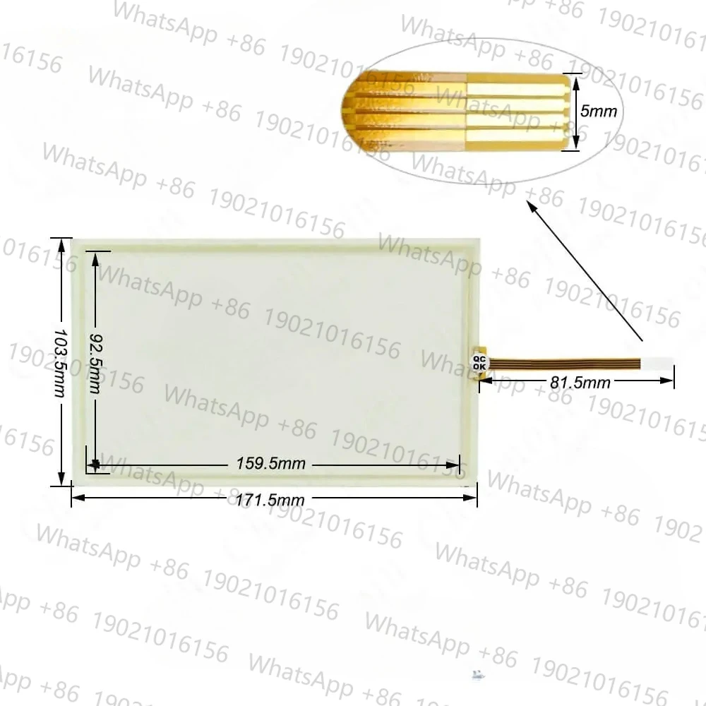 6AV2123-2GB03-0AX0 KTP700 Basic Touch Panel Screen Digitizer for 6AV2 123-2GB03-0AX0 KTP700 Basic with Membrane Keypad