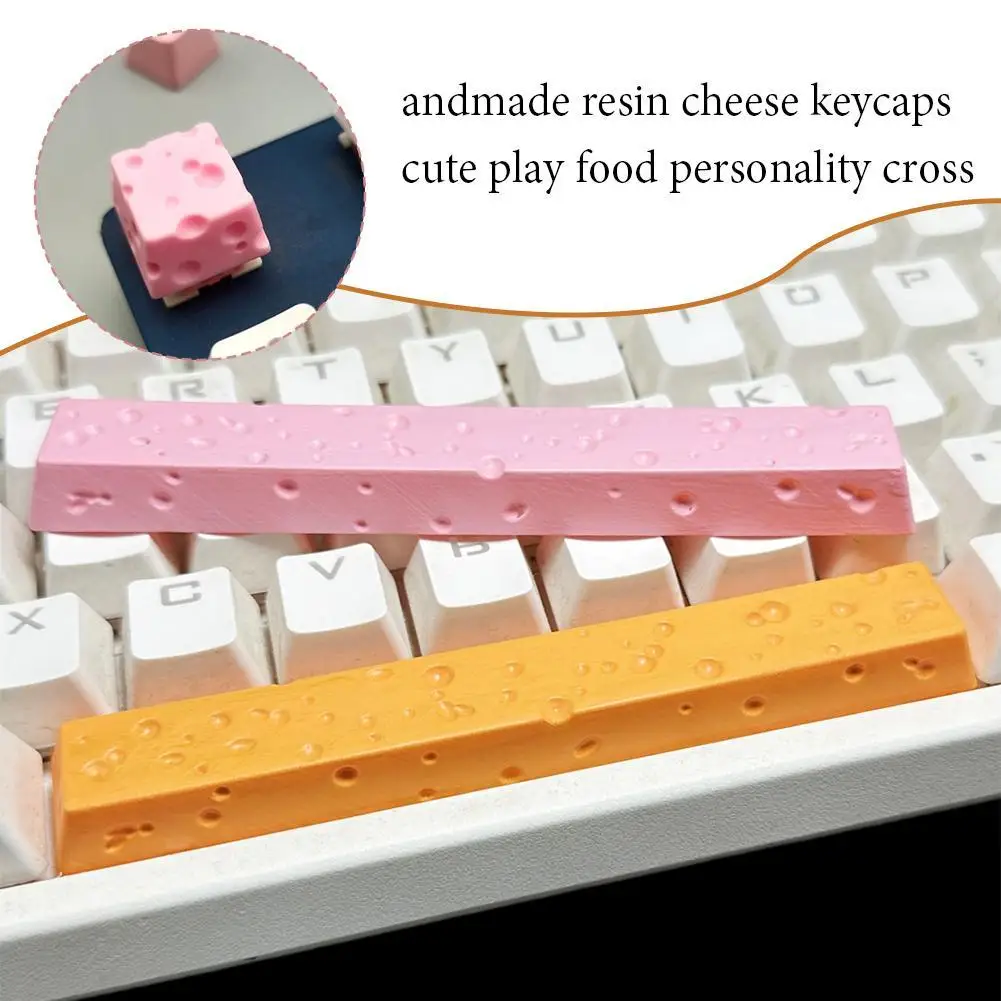 Resin High-end Handmade Resin Keycap For MX Switch Mechanical Keyboard ESC For KEY Chesse Cake Individuality For KEY Cap