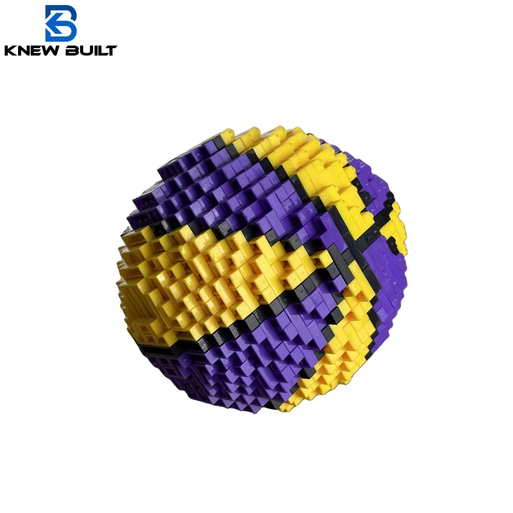 Modelli di calcio o basket costruiti, mini blocchi di costruzione, giocattoli di assemblaggio per bambini, giocattoli sportivi, decorazioni per il desktop