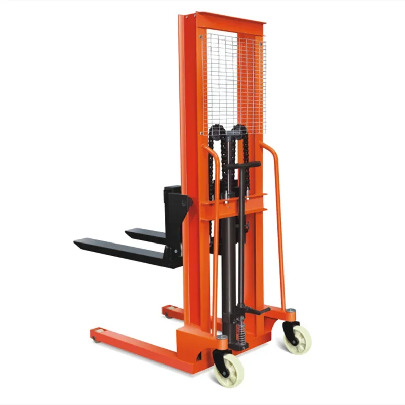 

2 tons raised 1.6 meters I-beam manual stacker, foot on hydraulic forklift, lift truck