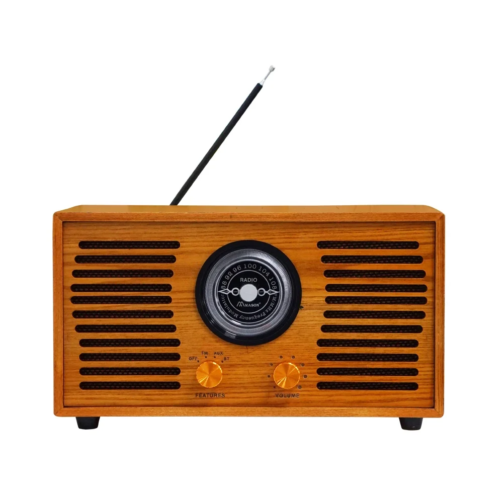 

Идеальное классическое настольное радио с лентой 2025 года и большим динамиком, винтажное деревянное домашнее радио для прослушивания музыки
