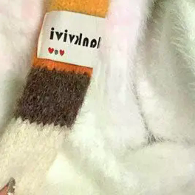 

Женский тонкий узкий длинный красочный полосатый шарф, осенне-зимний новый дизайн, универсальный декоративный шарф для девочек