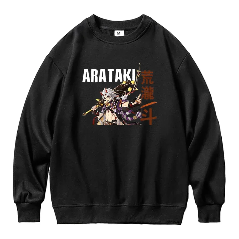 2024 Genshin impact Arataki Itto hoodie women sudadera cartoon hoodies Harajuku crew-neck sweatshirt vintage aesthetic to