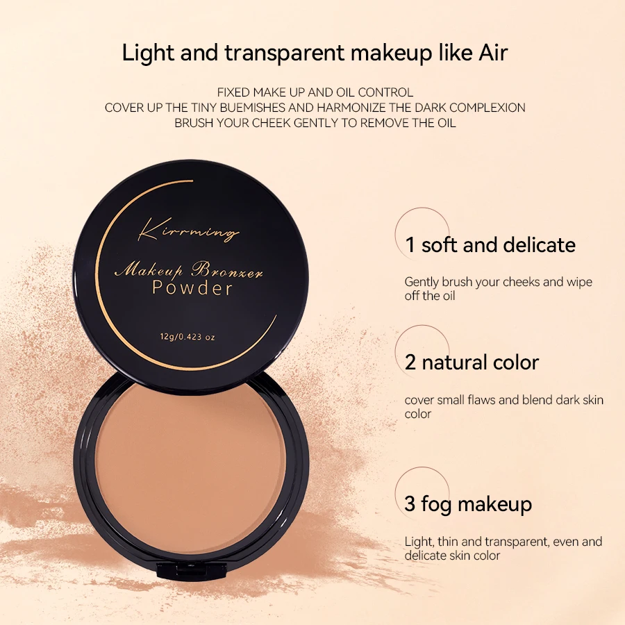 One box of powder compact can help cover the flaws on the face, set the makeup and even out the skin tone.