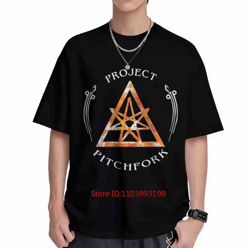 Project Pitchfork Pentagram Scratch My Back Short Sleeve Tee 100% Cotton T-Shirt