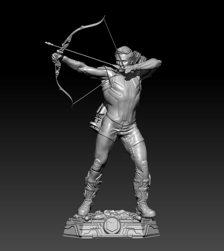 

1/24 75mm 1/18 100mm Resin Model Kits Shooter Archer Figure Unpainted No Color RW-791