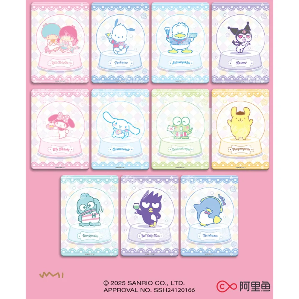 Carte Sanrio originale pour enfants, mélodie Pochacco Pom Purin, étoile de dessin animé classique, jeu de Collection limité, cadeaux de Table