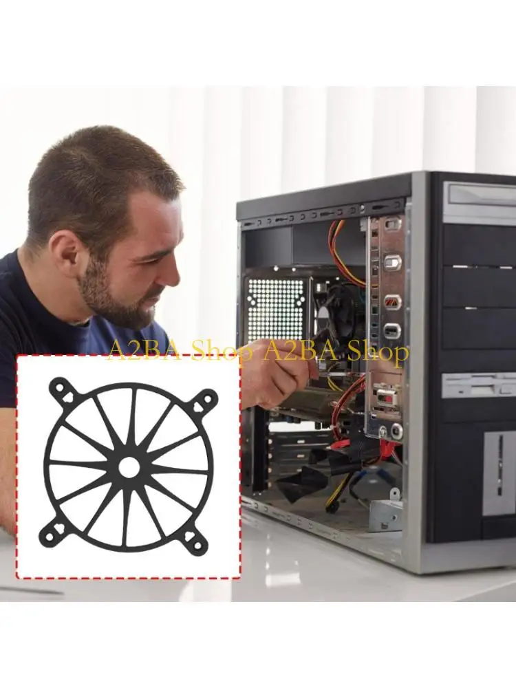 

A2BA Easy Installation Washable Dust Cover for Computer Fan Cooling Fan Protective