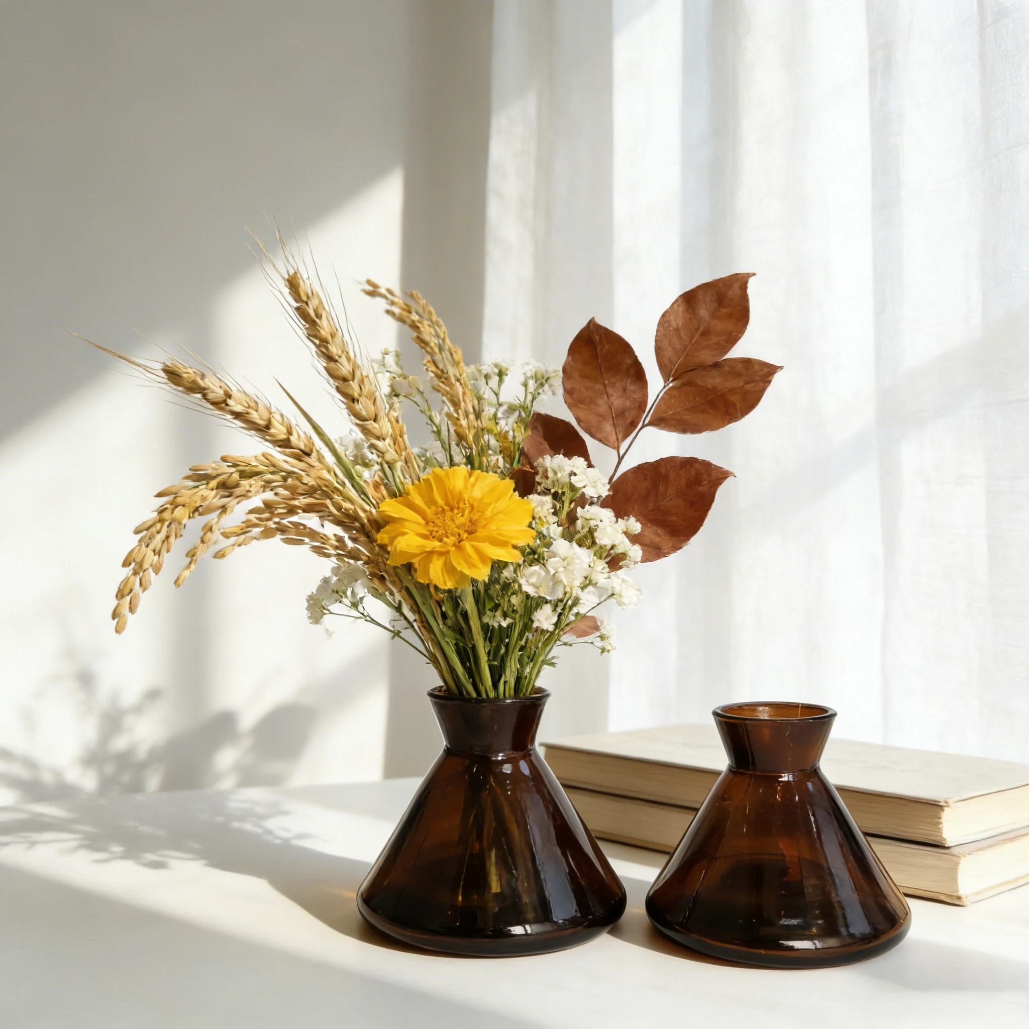 

3Pcs 200ml Amber Glass Reed Diffuser Bottle Empty Refillable with Rattan Sticks Aromatherapy Oil Container Home Decor Hot Sale