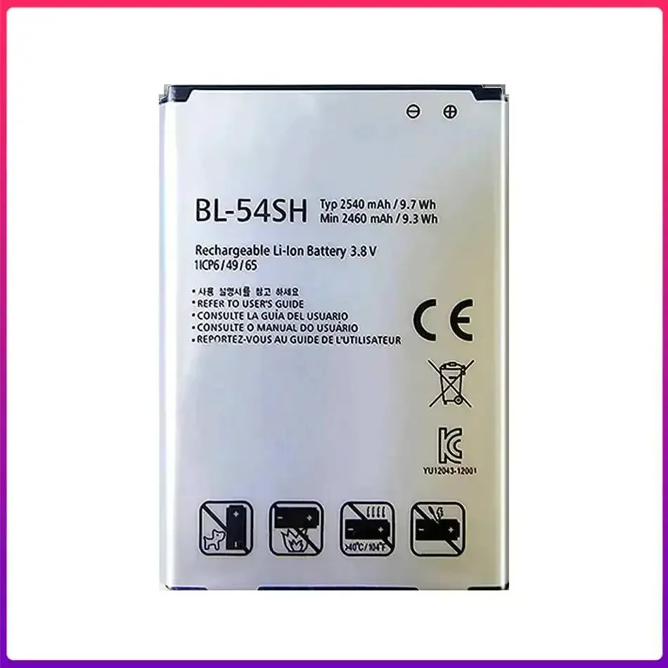 Battery BL-54SH 2540mAh For LG Optimus G3 Beat Mini G3s G3c B2MINI D724 D725 D728 D729 D722 D22 F7 Lte Iii 3 F260 F260S F260K