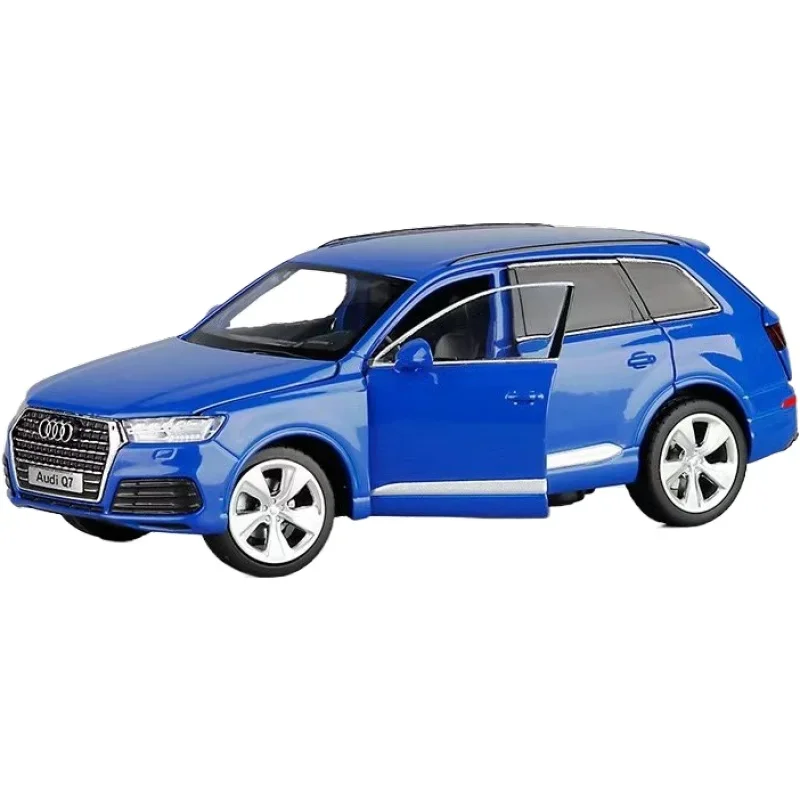 Modelo de coche de aleación Audi Q7 Sport SUV, escala 1:32, con luz de sonido extraíble, colección de regalos para niños, modelo de juguete fundido a presión, Mod en miniatura