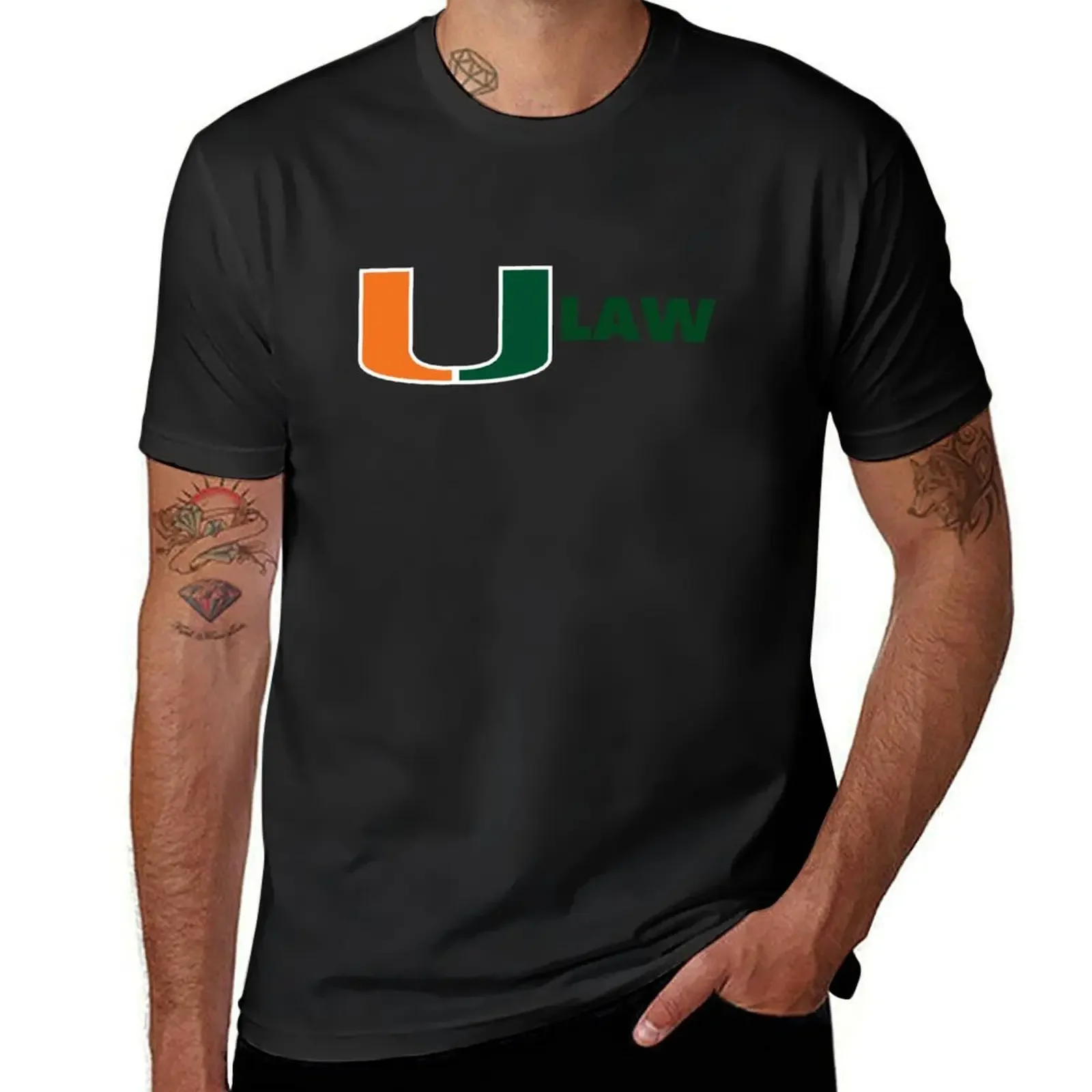 

University Of Miami Law T-Shirt graphic tee shirt Anime t-shirt t shirts for men pack