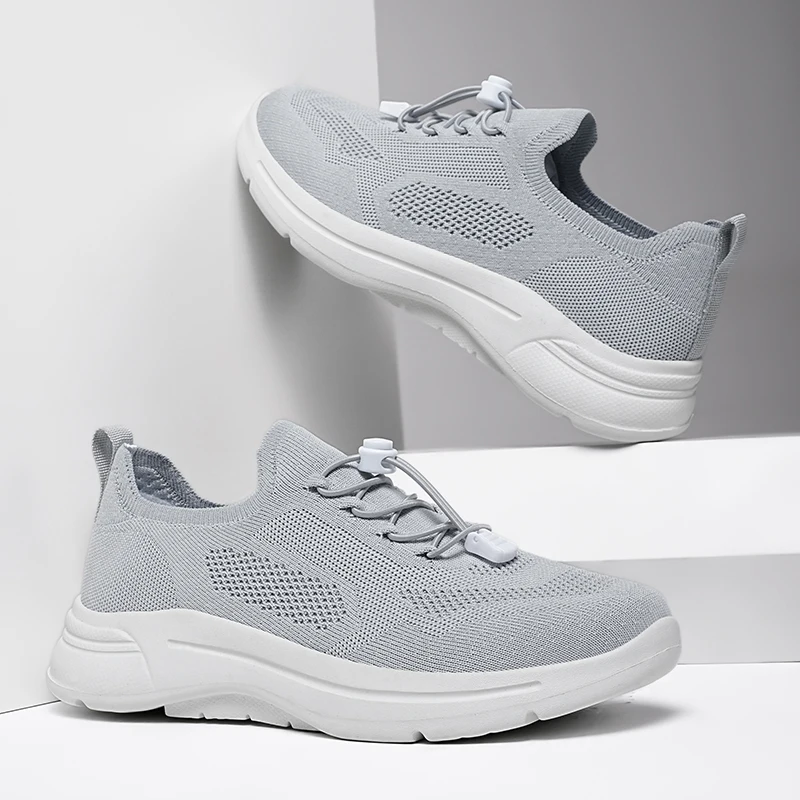 أحذية مشي كاجوال للرجال خفيفة الوزن ونعل ناعم مريح وجيد التهوية أحذية رياضية شبكية للرجال أحذية رياضية غير قابلة للانزلاق للرجال المدربين