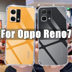 Clear Phone Case for Oppo Reno7 TPU Transparent Case for Oppo Reno 7 6.43