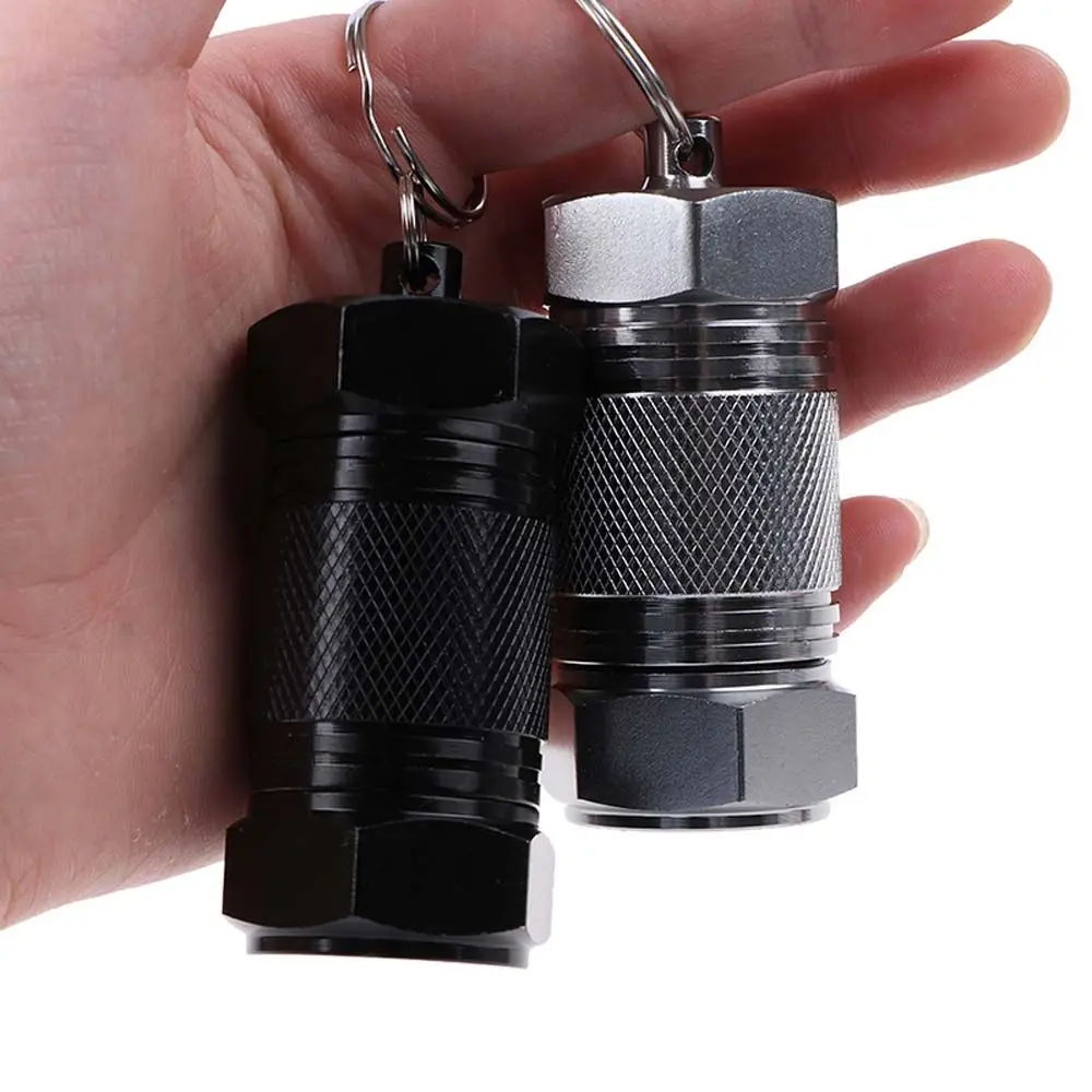 Storage Bottles Drug Organizer Pocket Keychain Pill Cases Waterproof Seal Tank First-Aid Canister Capsule Container Pill Box