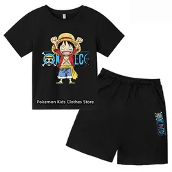 2024 New One Pieces Kids Summer Short Sleeve set Fashion short sleeve shorts trend T-shirt for boys and girls Tee Tops 12Ys