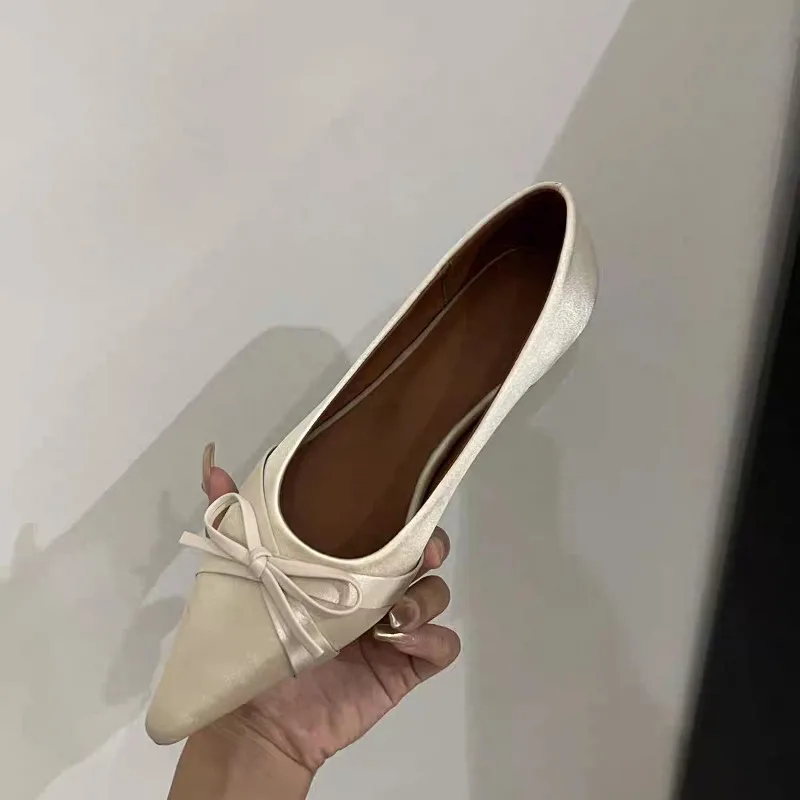 Summer New Style Chiffon Fashion Sweet Bow Casual Flat Sandals for Women, Comfortable Slip-On Shoes for Outdoor Wear 2026 - view 5