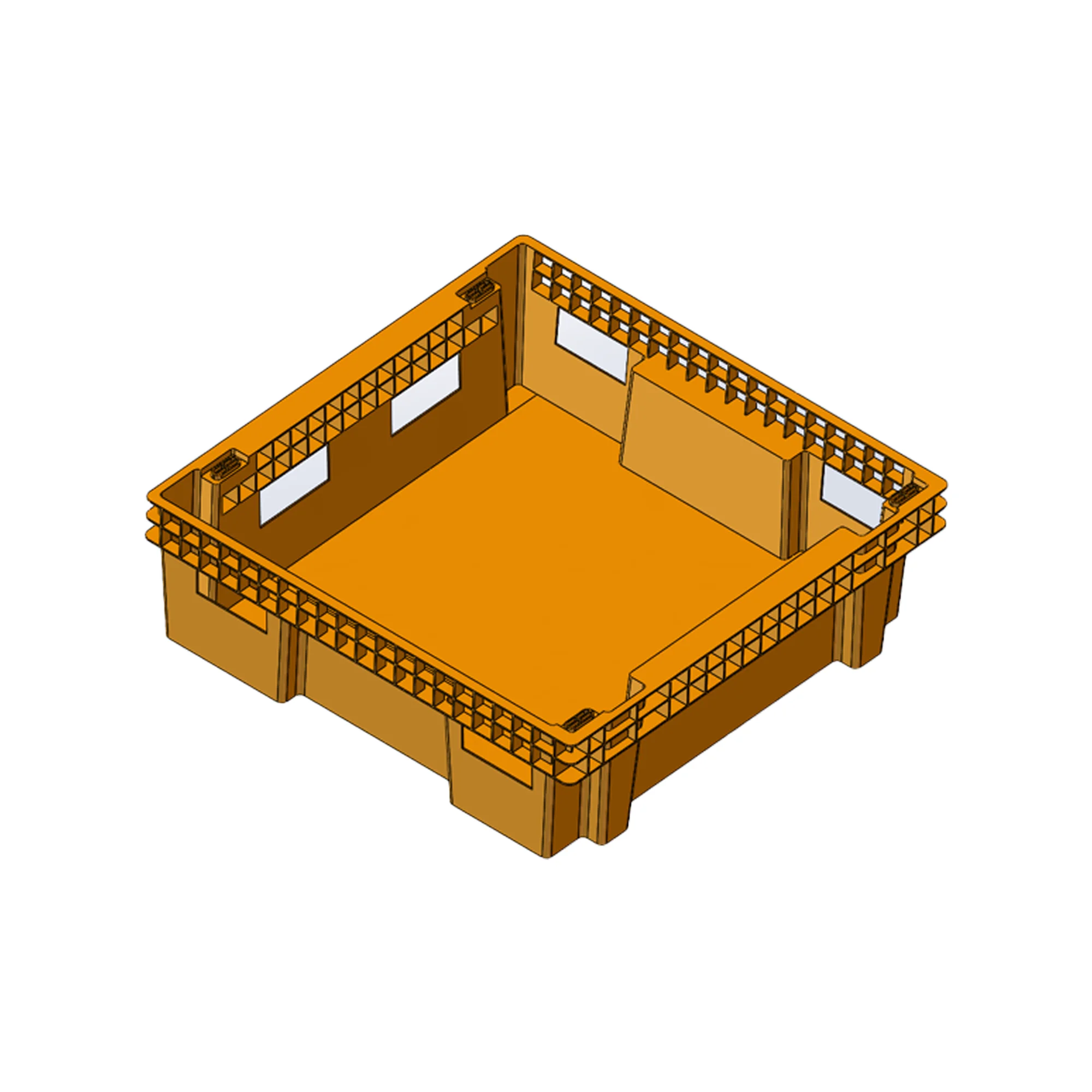 

1100*1100*350 Stackable Plastic Insect Breeding Boxes Tray Used For Mealworms Black Soldier Fly BSF Buffalo Worms Crickets