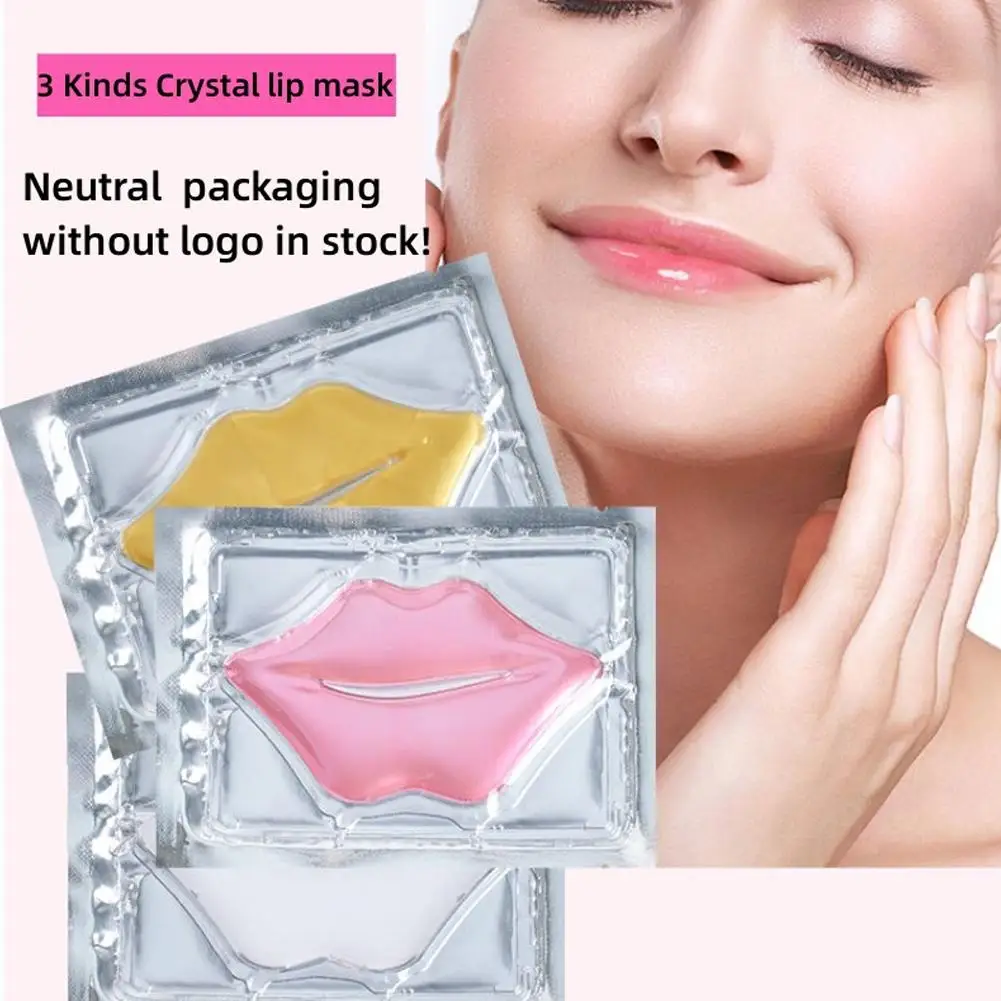 Mascarilla de colágeno para los labios, 1 piezas, hidratante, antiarrugas, nutritiva, belleza, cuidado Labial, parches labiales, almohadillas de Gel para el cuidado de la piel