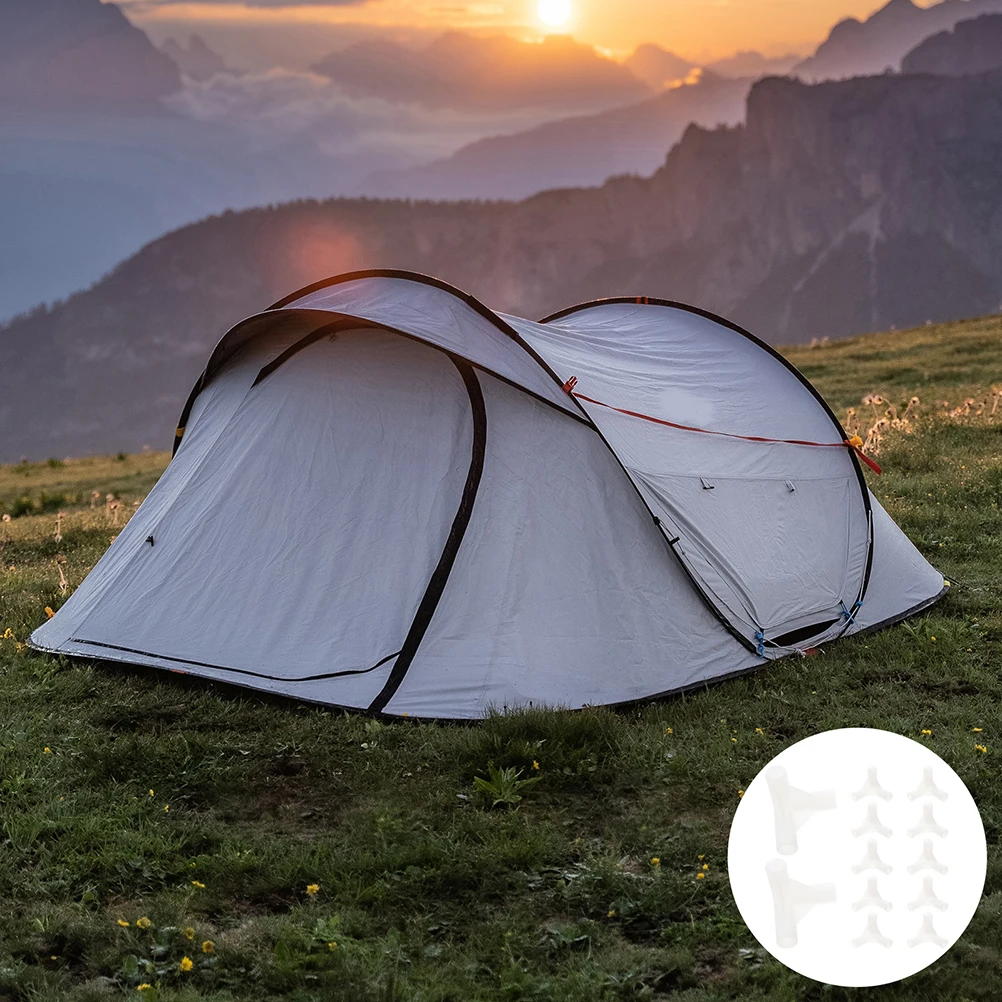

25pcs Outdoor Connectors Fittings Frame Joints Coupling Parts Plastic 3-Way Connector Sturdy Lightweight Camping Accessories