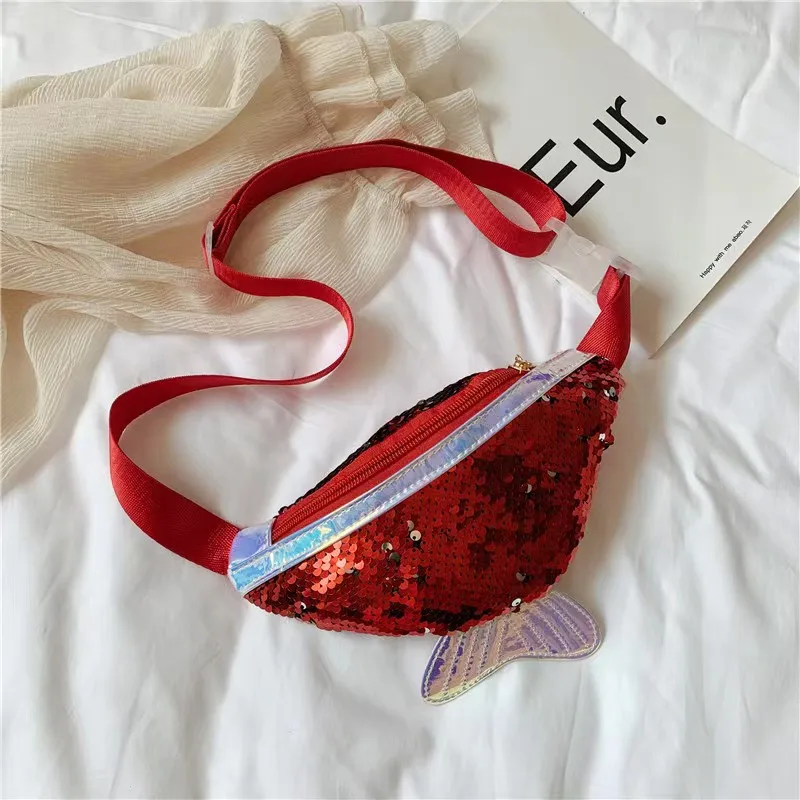 حقائب كتف قابلة للتعديل للأطفال ، حقيبة حزام ، متعددة الألوان ، مطرزة ، رسوم متحركة ، إكسسوارات للأطفال الصغار ، لطيفة ، عصرية