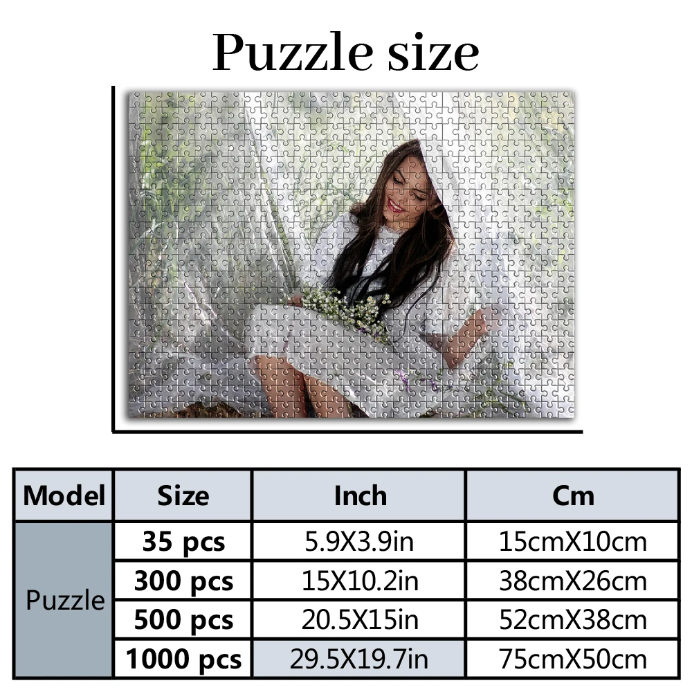 35/150/300pcs  girl Customized Poster Mosaic Customizable Picture For Baby Toy Gifts for Commemorative or Special Occasi
