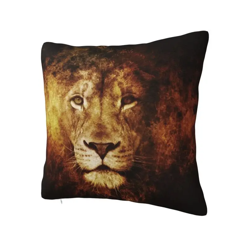 Custom Lion Of Judah Jesus Cushion Cover 3D Print Christian Faith Judah Square Floor Case for Sofa Pillowcase Home Decoration