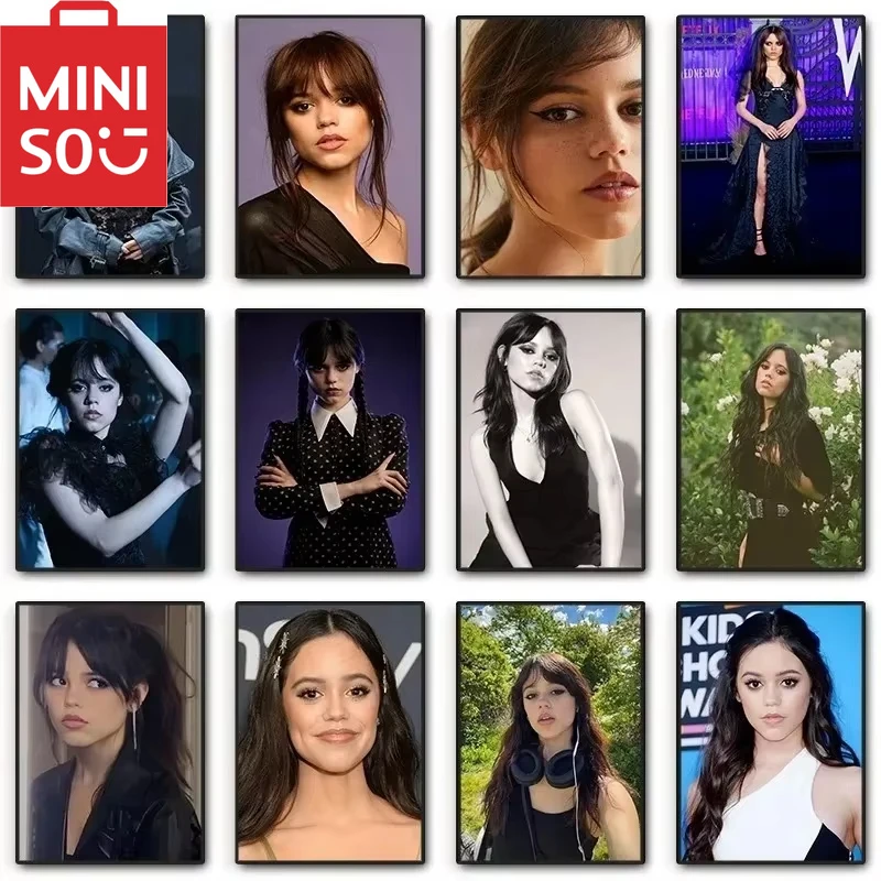 

MINISO 5D DIY Дженна Ортега сексуальный красивый портрет звезда актриса алмазная живопись настенное искусство ресторан гостиная домашний декор