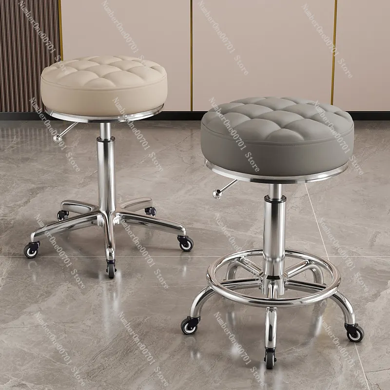 Beauty salon special large stool lift swivel chair round stool hair and nail chair