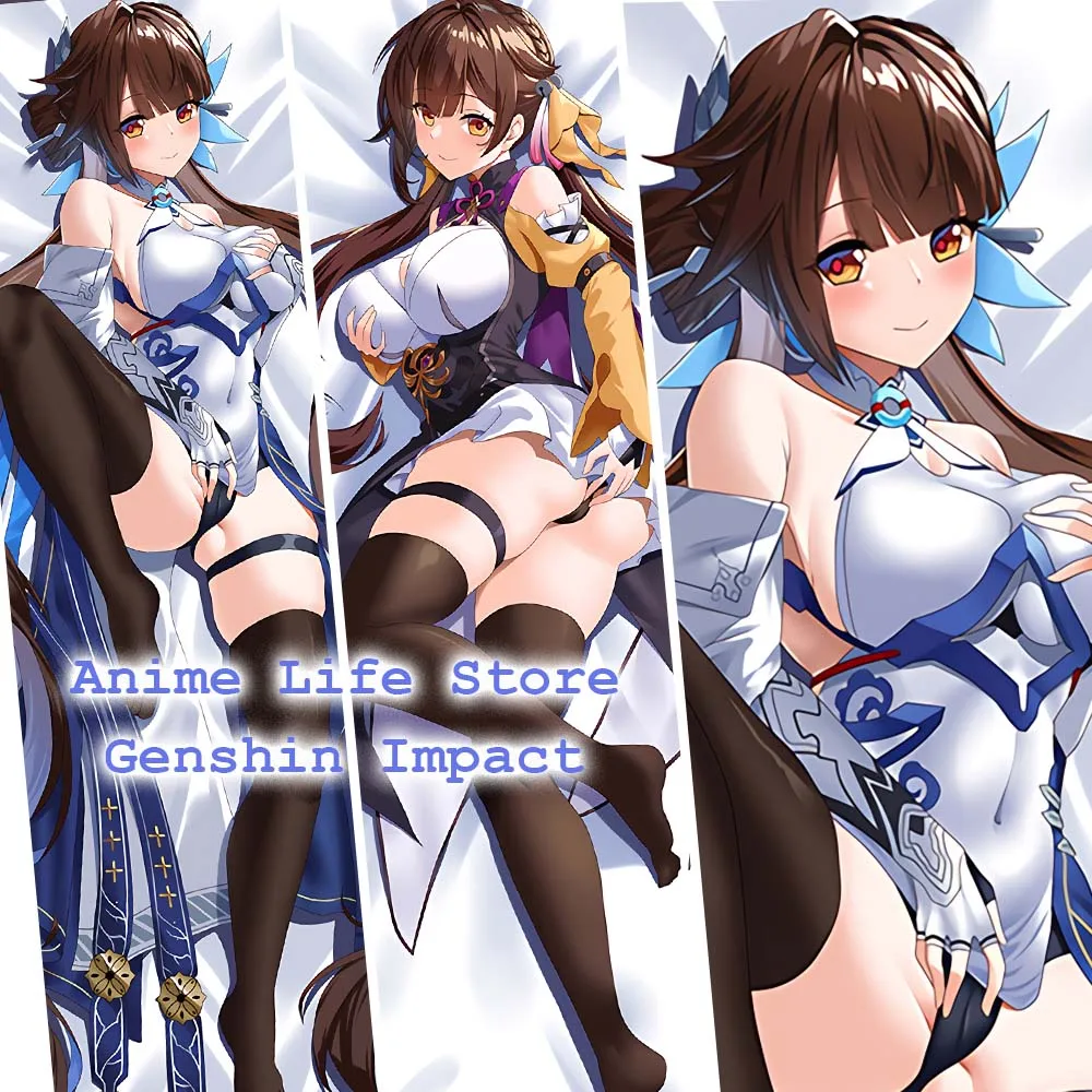 Li Sushang Body Pillow Case 2WAY Dakimakura Anime Honkai Impact 3rd Pillowcase Bed Sleep Hugging Cushion Cover Home Decor