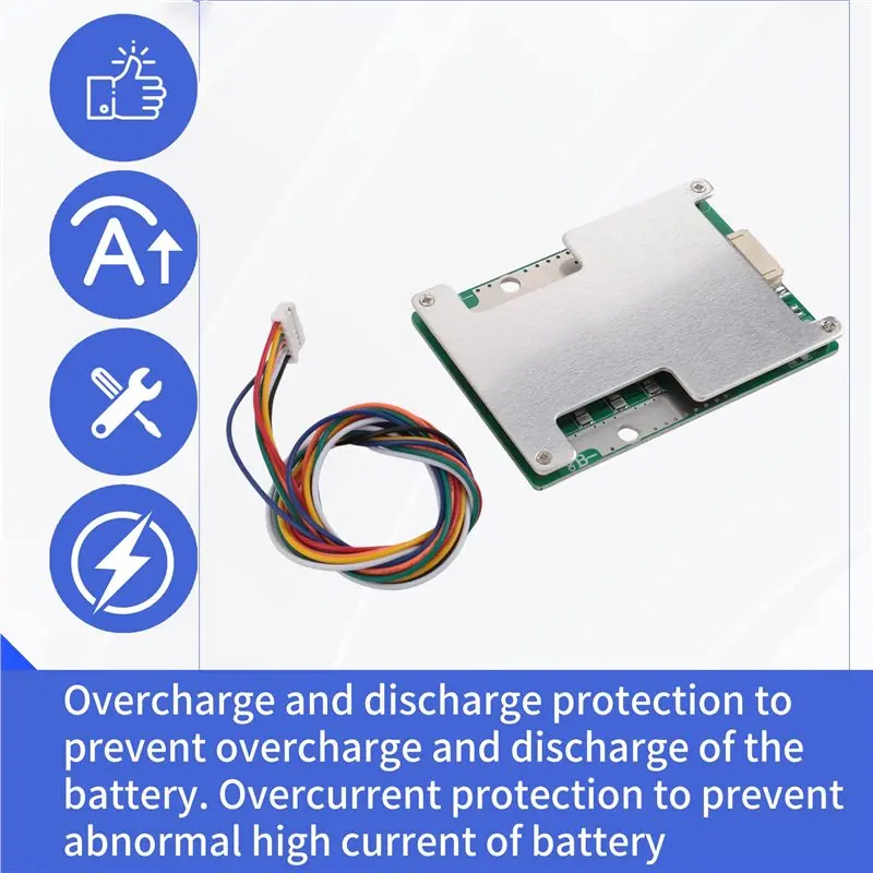 ABZZ-6S 24V BMS Lithium Battery Charging Protection Board With Balanced Charge MOS Enhanced PCB Protection Board