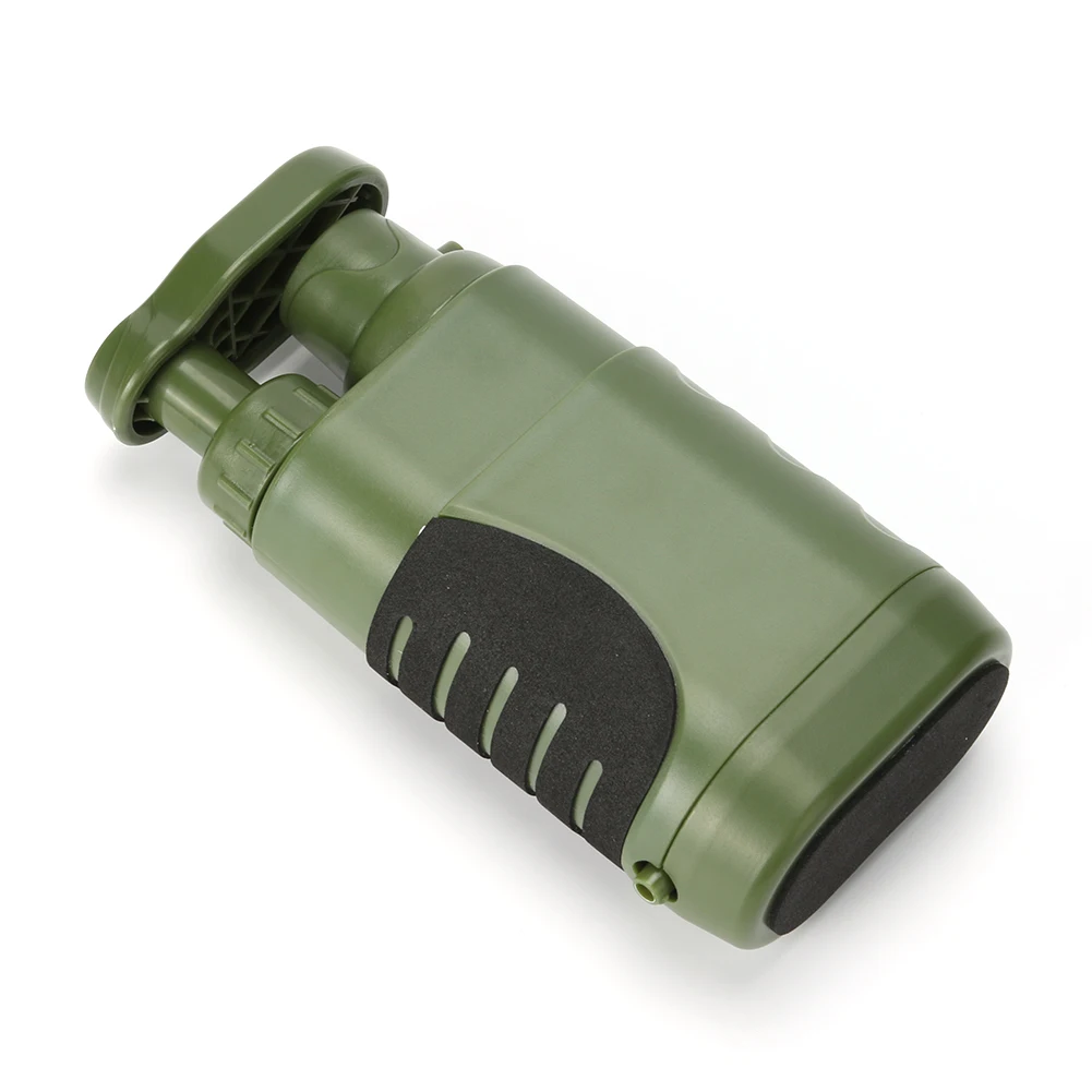 1400 مللي/دقيقة تصفية المياه في الهواء الطلق معدات تصفية المياه اليد تعمل منقي مياه الشرب في الهواء الطلق بقاء أدوات الطوارئ