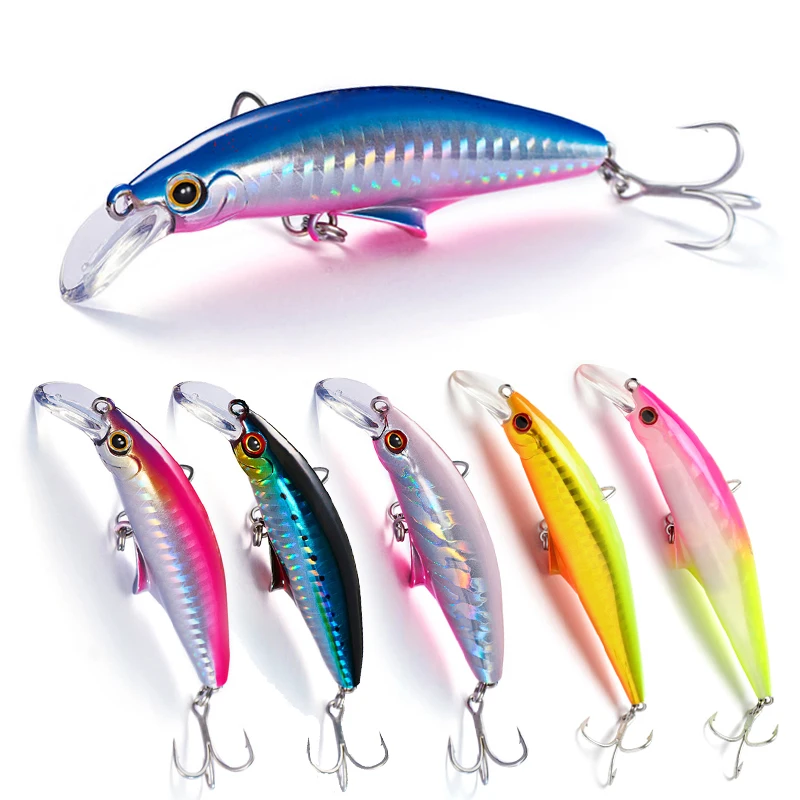 

1pcs 120mm 45g Sinking Minnow Wobblers Fishing Tackle Treble Hooks Saltwater Bass Lure Fishing Accessory Hard Bait Minnow 9093