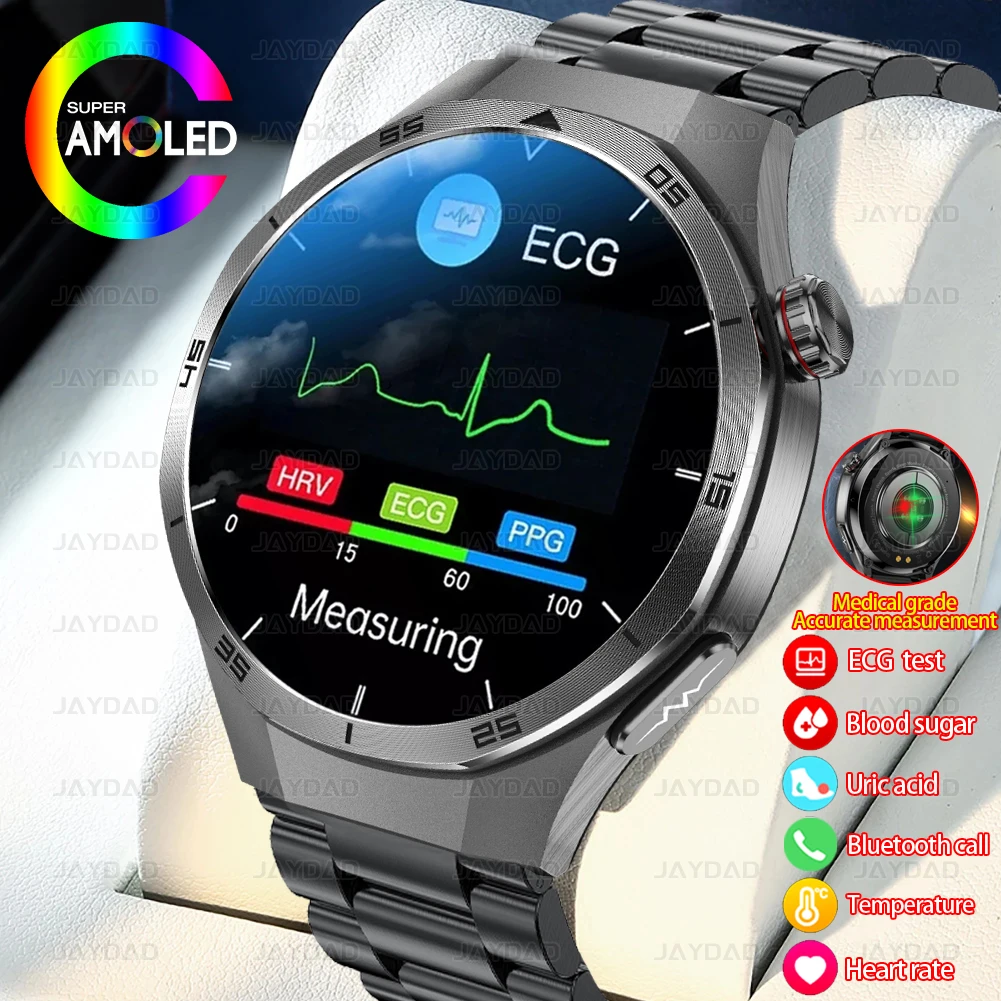 2025 Новые умные часы с мочевой кислотой и жиром в крови, ЭКГ, глюкоза в крови, пульс, артериальное давление, мониторинг здоровья, умные часы для HUAWEI IOS
