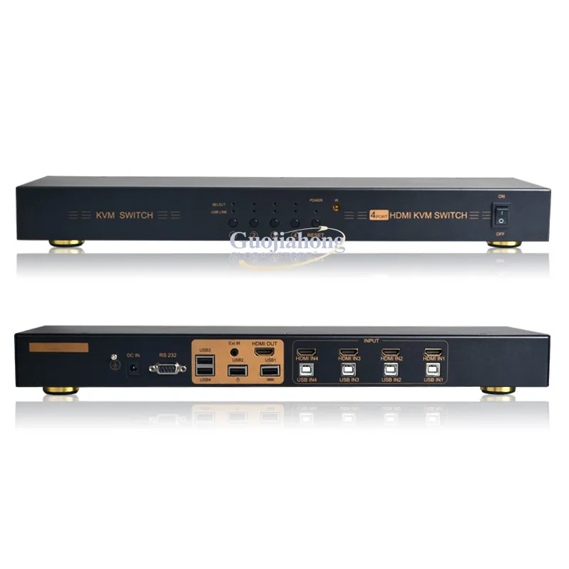 

eKL-41HK Rackmount HD 4-Port 4K@30Hz HD&MI 1.4 4-in-1-out HD&MI KVM Switcher