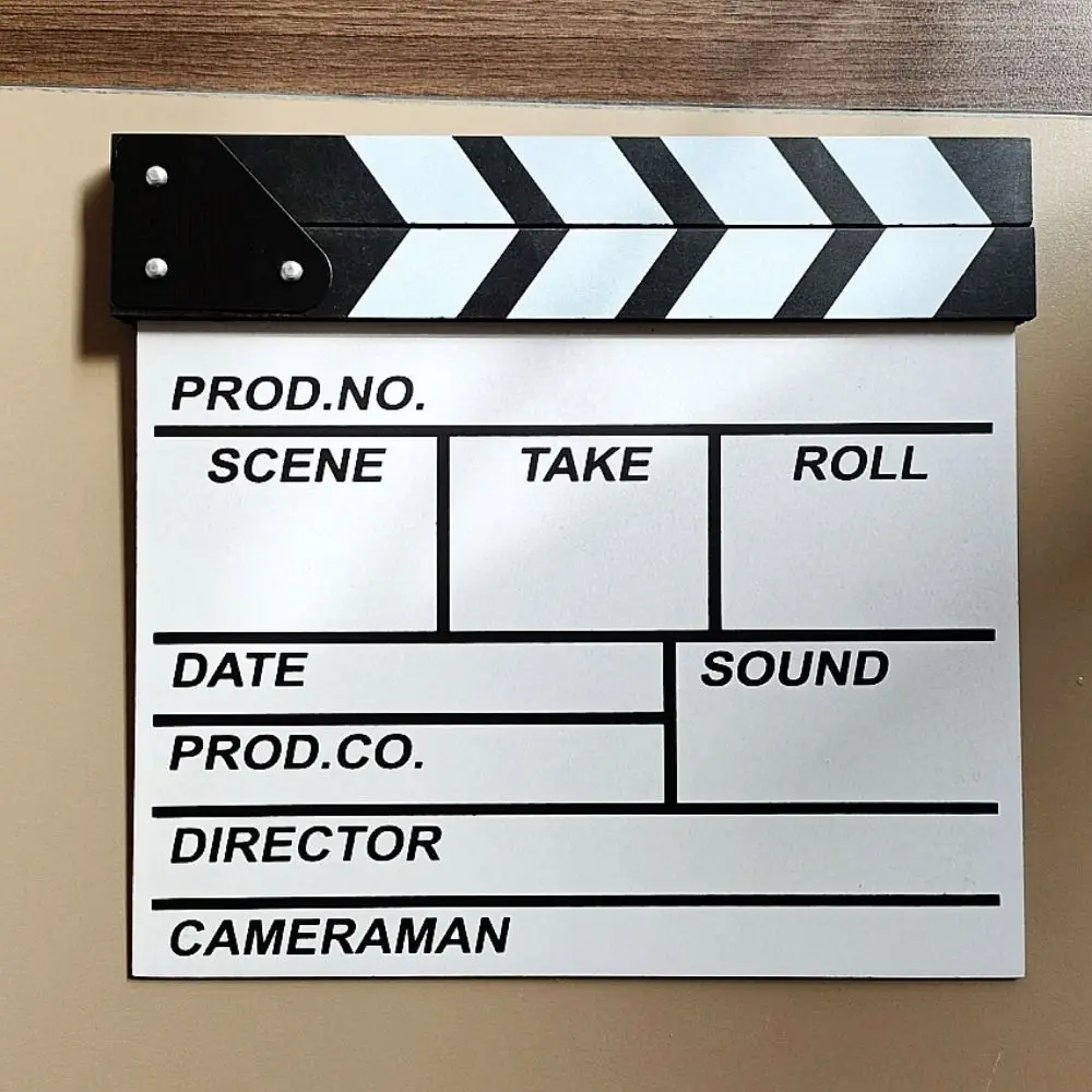 ไม้ Regisseur ฉาก Clapperboard การถ่ายภาพเครื่องประดับ Creative Regisseur Clapping Board ส่วนบุคคล Regisseur Board