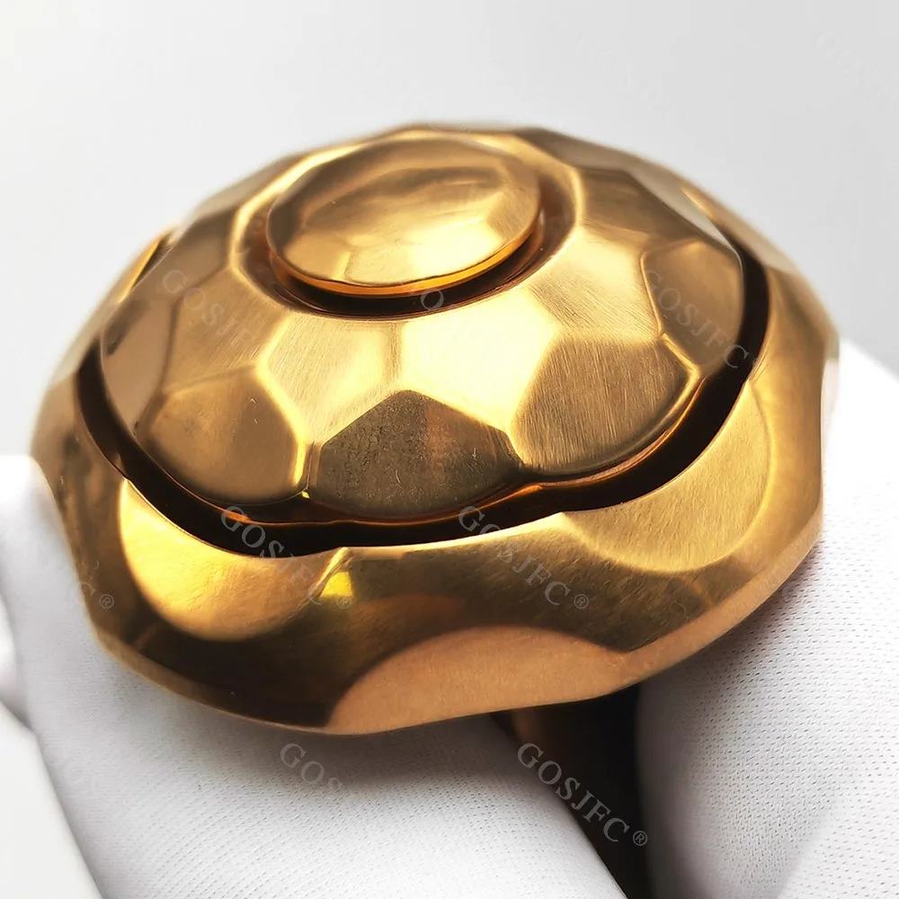 ゴールデンリンケージメカニカルキノコフィジェットスピナーデスクトップオーナメント EDC ストレスリリーフおもちゃ