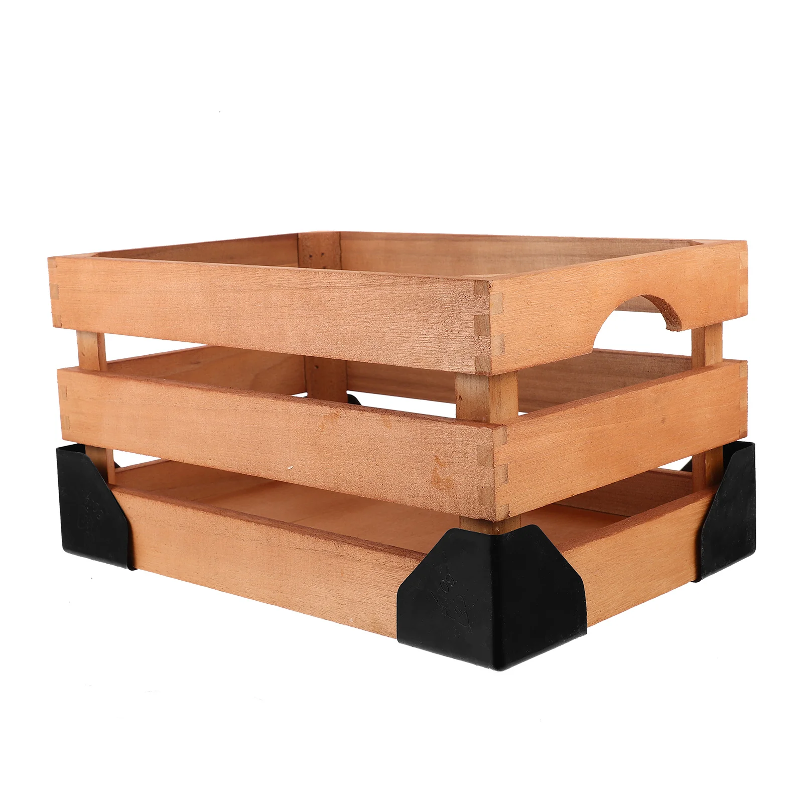 

Wooden Fruit Basket Household Sundries Storage Basket Thickened Wood Frame Portable Fruit Vegetable Clothes Organizer