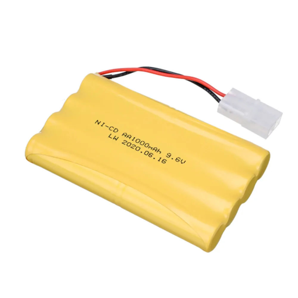 9.6 فولت 1000 مللي أمبير Ni-CD بطارية + شاحن ل Rc لعبة سيارة خزان قطار روبوت قارب بندقية ترقية NiCD AA 700 mah 9.6 فولت بطارية حزمة